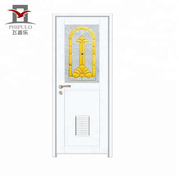 2018 new Luxury design glass aluminium bathroom door